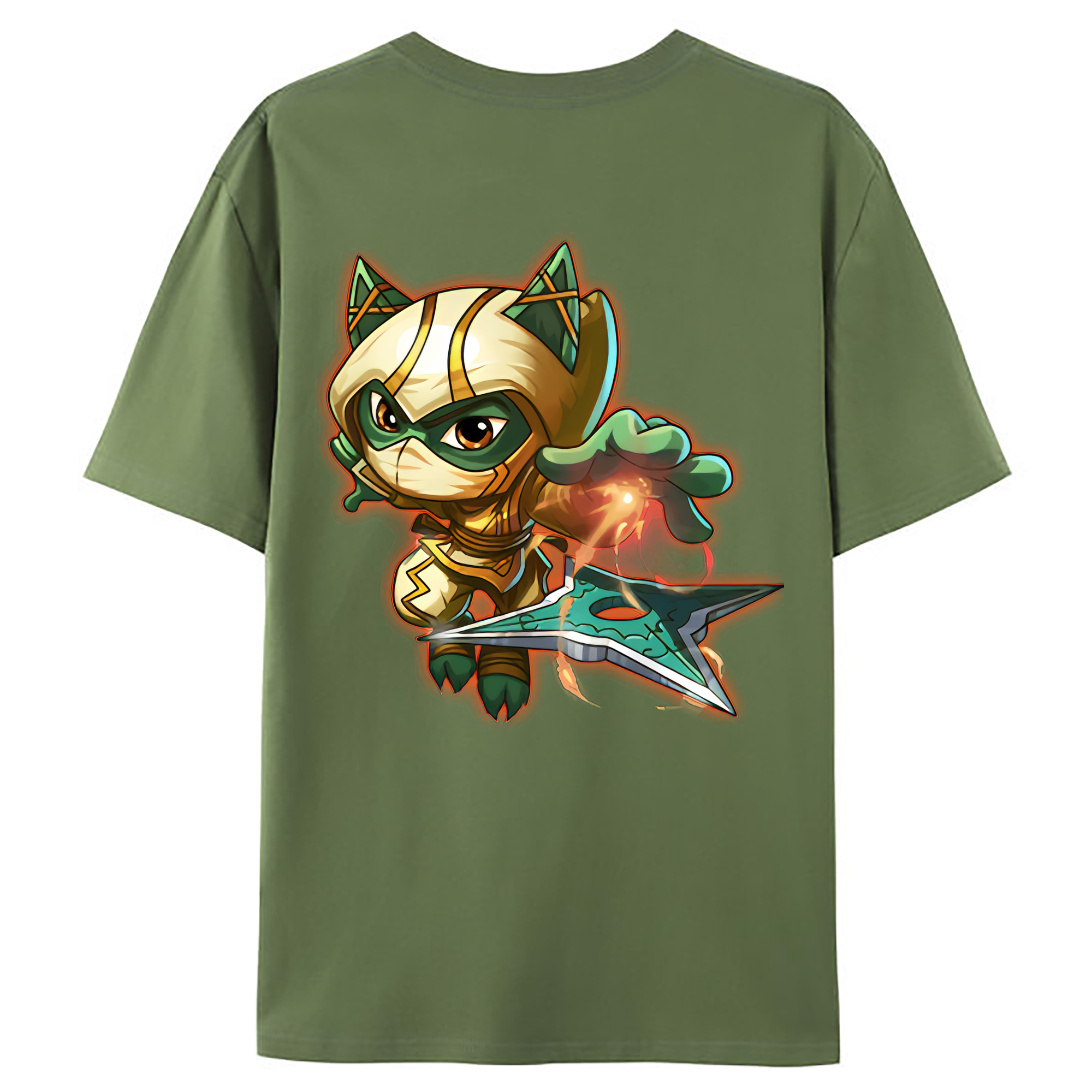 （画像用） リーグ・オブ・レジェンド League of Legends LOL 綿100％ メンズ半袖Tシャツ（バックプリント） 通気性